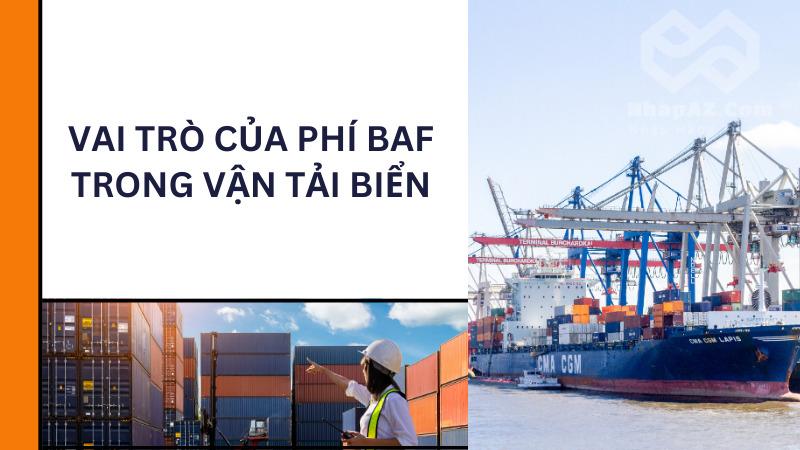 Phí BAF là phí gì? Vai trò, cách tính phí BAF trong vận tải biển Vai trò của phí BAF trong vận tải biển