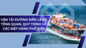 Vận tải đường biển là gì? Tổng quan, quy trình và các mặt hàng phổ biến