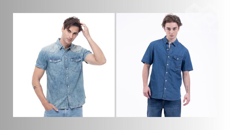 Tổng hợp 5 mẫu áo sơ mi nam Trung Quốc hot trend hiện nay Áo sơ mi denim