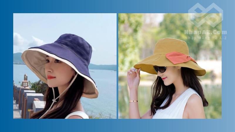 5 kiểu mũ rộng vành Trung Quốc giúp bạn nổi bật trong mùa hè Mũ rộng vành vải mềm