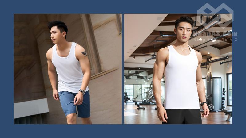 Tổng hợp các mẫu áo ba lỗ nam Trung Quốc thời trang hiện nay Áo ba lỗ cotton