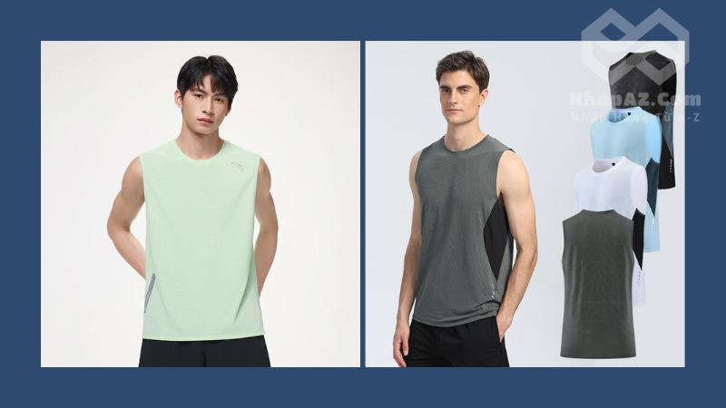 Tổng hợp các mẫu áo ba lỗ nam Trung Quốc thời trang hiện nay Áo ba lỗ thể thao năng động
