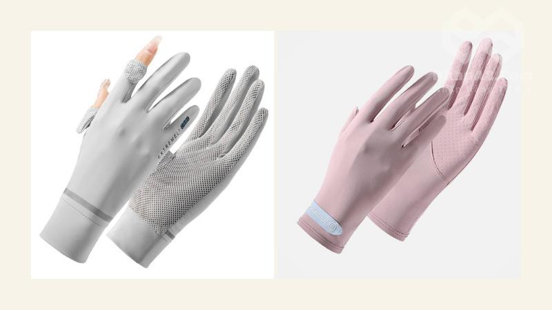Top 4 mẫu găng tay chống nắng Trung Quốc được ưa chuộng nhất Găng tay với lớp lưới thoáng khí