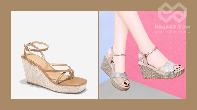 Tổng hợp những mẫu sandal nữ Trung Quốc thanh lịch Sandal đế xuồng