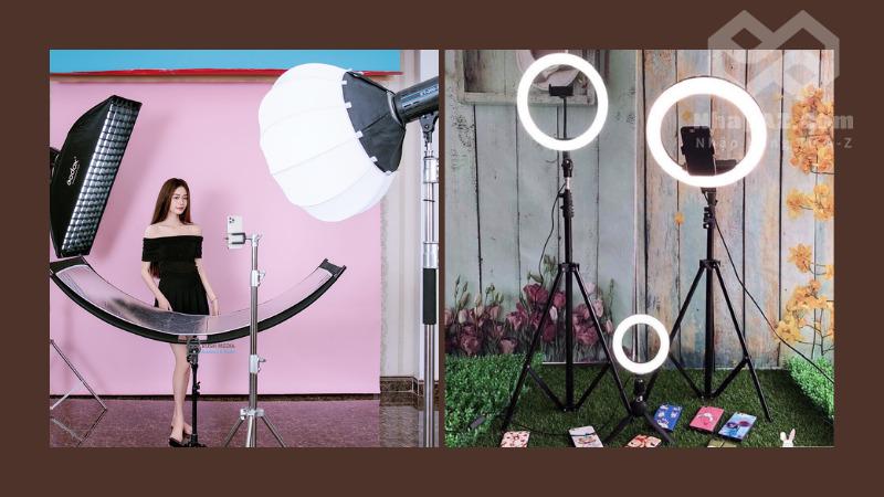 Địa chỉ nhập hàng phụ kiện livestream Trung Quốc uy tín nhất Đèn chiếu sáng chuyên dụng
