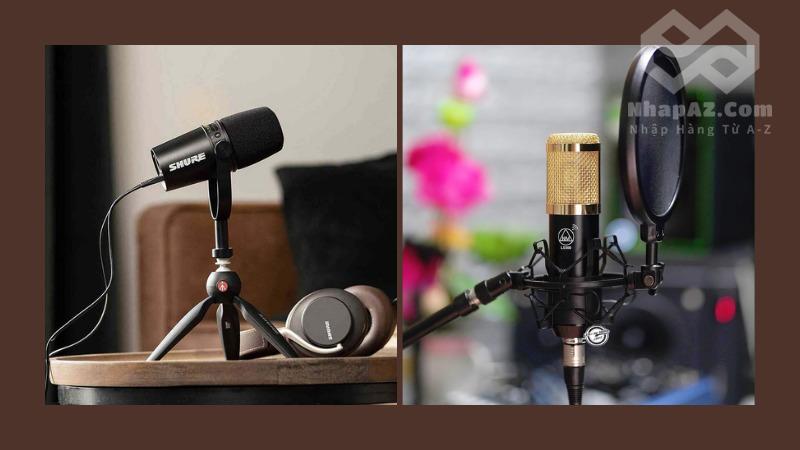 Địa chỉ nhập hàng phụ kiện livestream Trung Quốc uy tín nhất Micro thu âm và lọc tạp âm