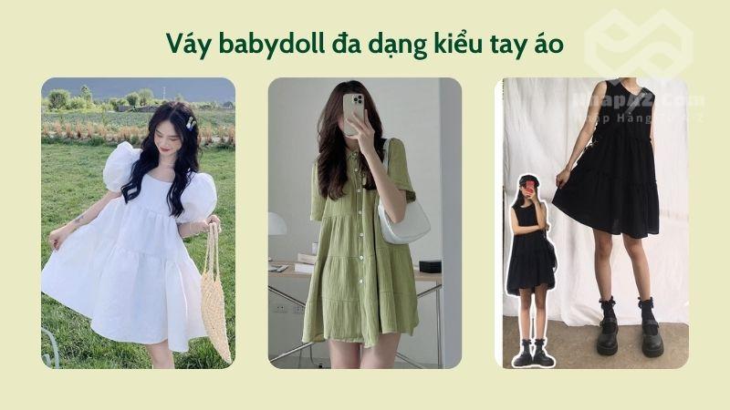 vay babydoll da dang kieu tay ao