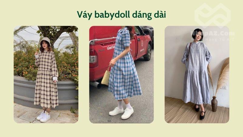 vay babydoll dang dai