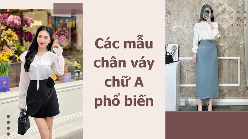 Chân váy chữ A: Xu hướng thời trang không bao giờ lỗi mốt cac mau chan vay chu a pho bien