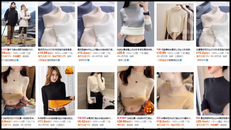 Gợi ý shop quần áo mùa đông đẹp và chất lượng nhất trên Taobao Top 10+ link shop quần áo mùa đông uy tín trên Taobao