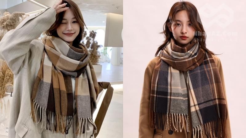 Bí quyết chọn khăn quàng cổ Trung Quốc vừa đẹp vừa giữ ấm cực tốt Phối với blazer