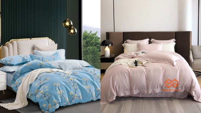 Chăn ga gối đệm cotton lụa satin