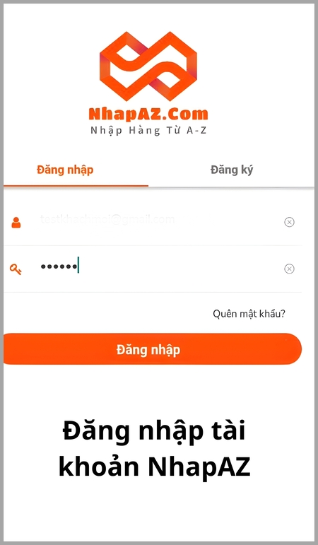 Đăng nhập tài khoản NhapAZ
