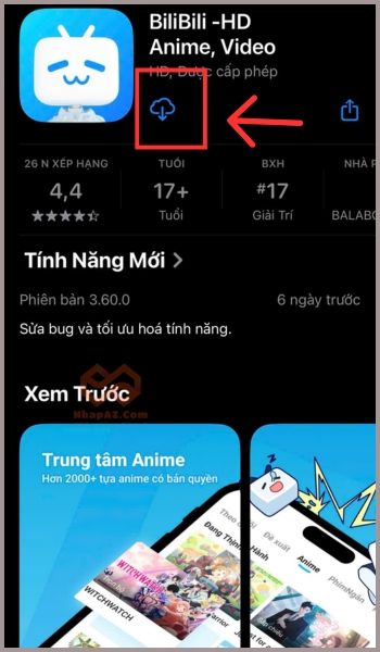 Tải ứng dụng Bilibili về điện thoại 