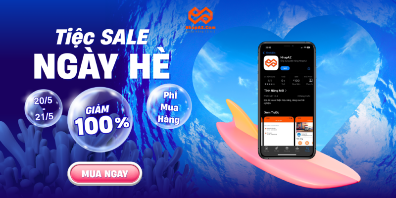 FREE 100% PHÍ MUA HÀNG TRONG 2 NGÀY 20 – 21/05 TẠI NHAPAZ